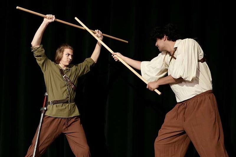 FAQ

‘Sherwood: The Adventures of Robin Hood'

WHAT — A swashbuckling romantic comedy by Ken Ludwig, “Sherwood” is the tale of a young man's discovery that everyone has a responsibility to care for his fellow man.

WHO — DTSOI students directed by Kevin Cohea

WHEN — 6:30 p.m. April 25-27

WHERE — Pat Ellison Performing Arts Center at Don Tyson School of Innovation in Springdale

COST — $10 at the door
 INFO — 409-7301 or email kcohea@sdale.org