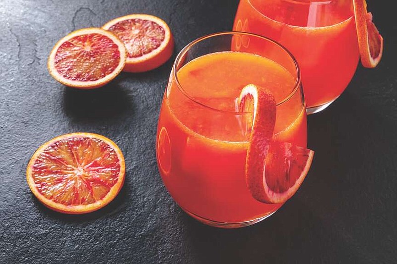 A mocktail made with blood orange slices. (Submitted photo)