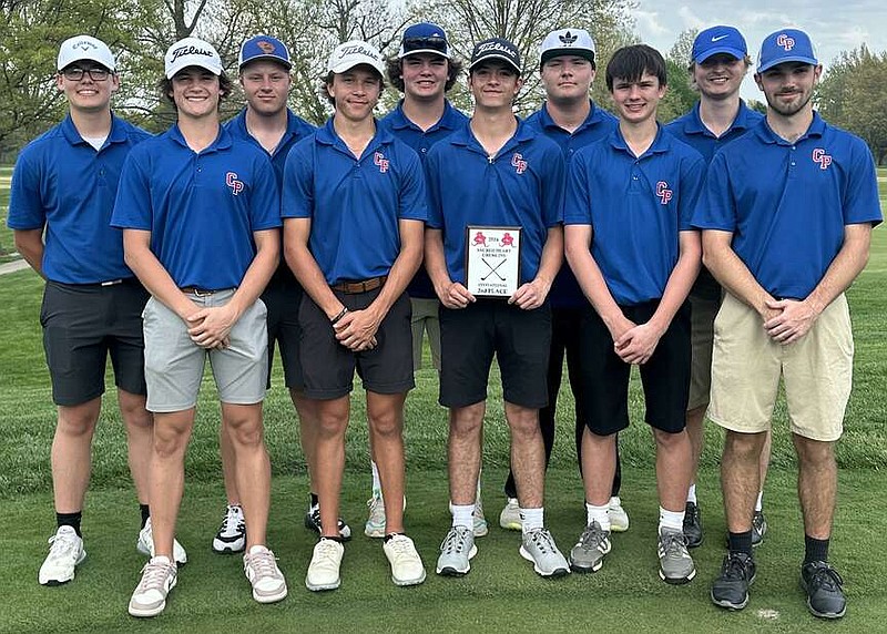 (Photo submitted by Lance Boyd)
Pintos golf brought home second place at the Sacred Heart Invitational on Monday with a team score of 309.