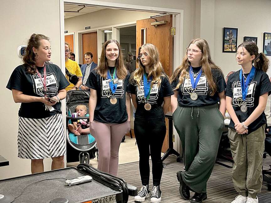 PG students and their teacher recognized for National History Day