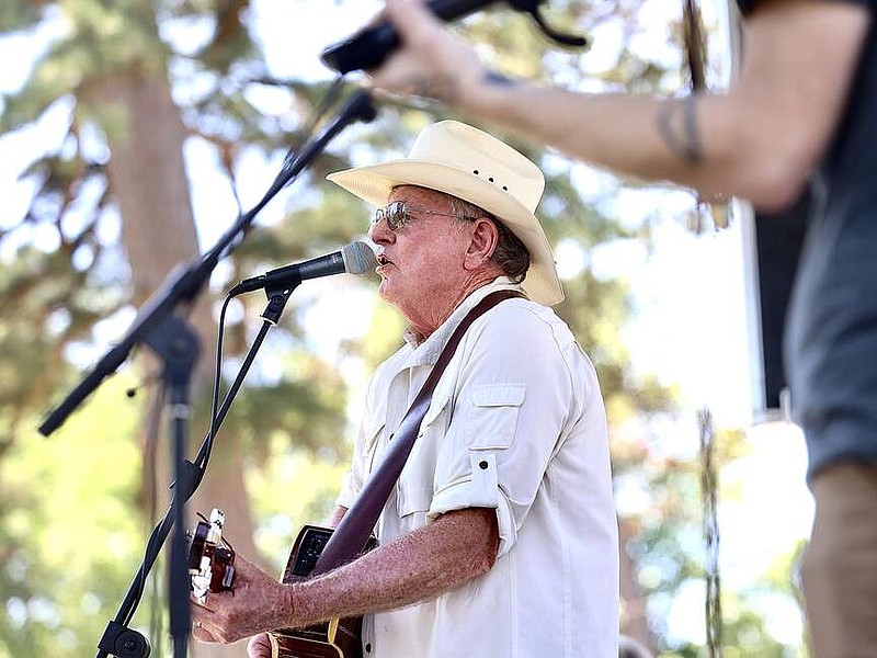 Danny Maxey and the Troubadours perform Saturday morning, May 6, 2023, at the Twice as Fine Texarkana Wine Festival at Spring Lake Park in Texarkana, Texas. (Photo by JD for the Texarkana Gazette)