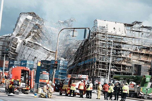 Firefighters suffer setback while working on ruins of Old Stock Exchange - Vimarsana News
