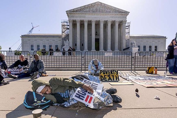 Justices weigh bans of homeless people sleeping outdoors | The Arkansas Democrat-Gazette - Vimarsana News