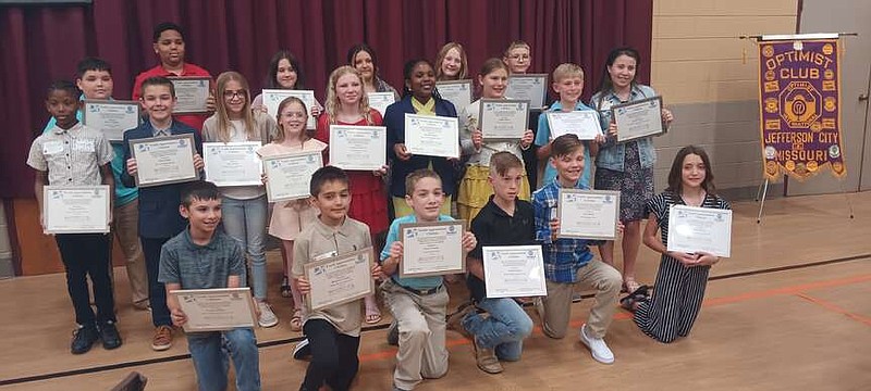 Optimist Club honors 21 fifth-graders | Jefferson City News Tribune