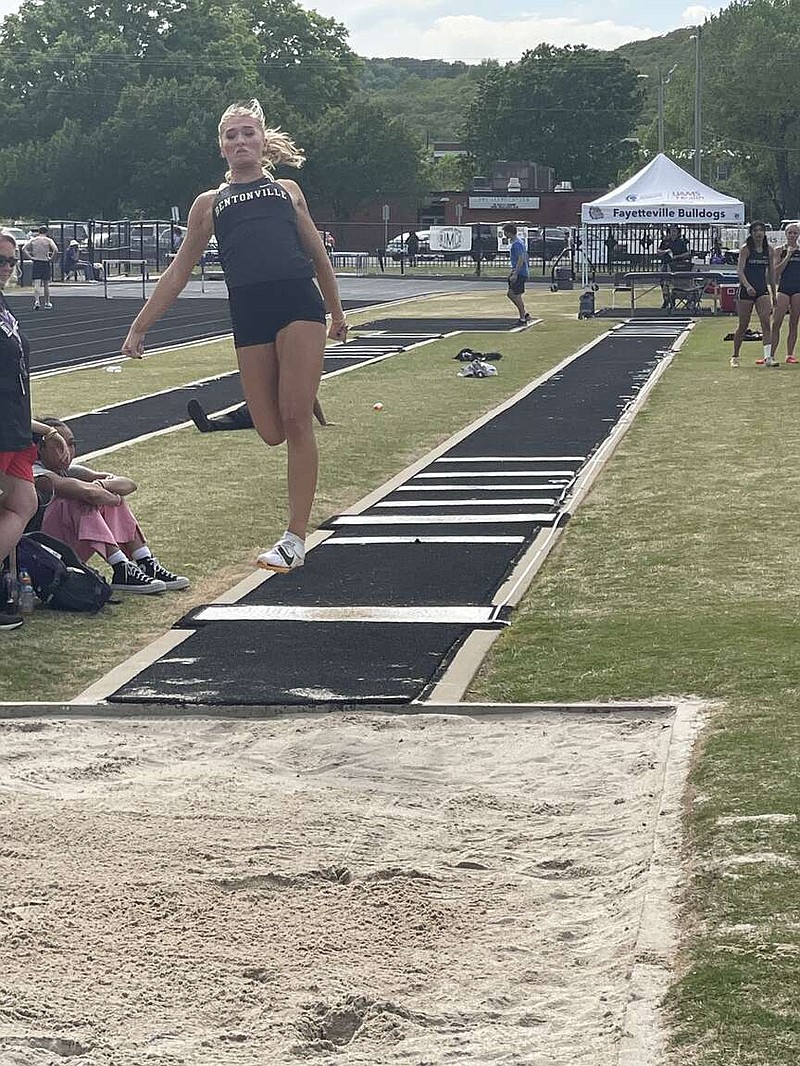 Bentonville’s Langley makes return with winning leap in 6A-West meet ...