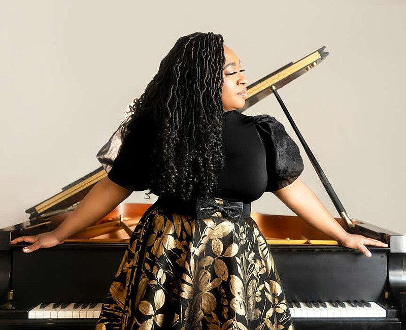 Michelle Cann solos in the Piano Concerto by Clara Schumann this weekend with the Arkansas Symphony at Little Rock's Robinson Center Performance Hall.

(Special to the Democrat-Gazette/Titilayo Ayangade)