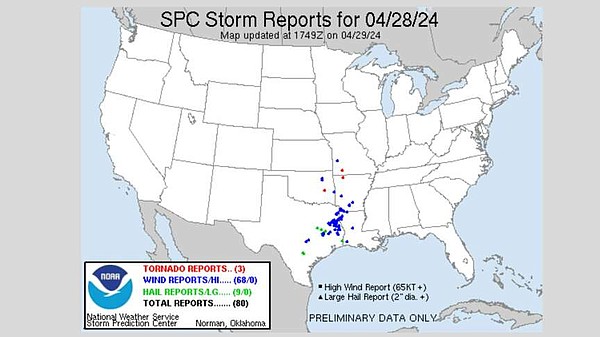 Parts of Arkansas report wind damage from storms | The Arkansas Democrat-Gazette - Vimarsana News