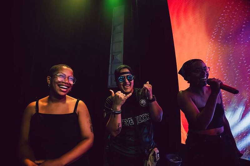 Haus of Untz are (from left) Ashley Worthey (DJ Girlfriend), Susie Najarro (Susie Q) and Raquel Thompson (ROCKELLE), a trio who produce events that "bolster the exposure, opportunities, and experiences within the electronic music scene of the South." (Courtesy Photo)