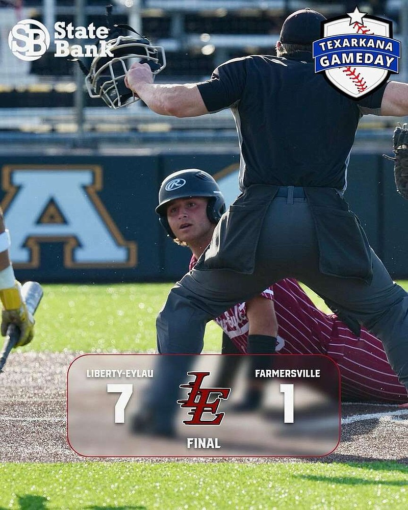 Prep Baseball: Liberty-Eylau evens series with 7-1 win against  Farmersville, forcing decisive Game 3 | Texarkana Gazette