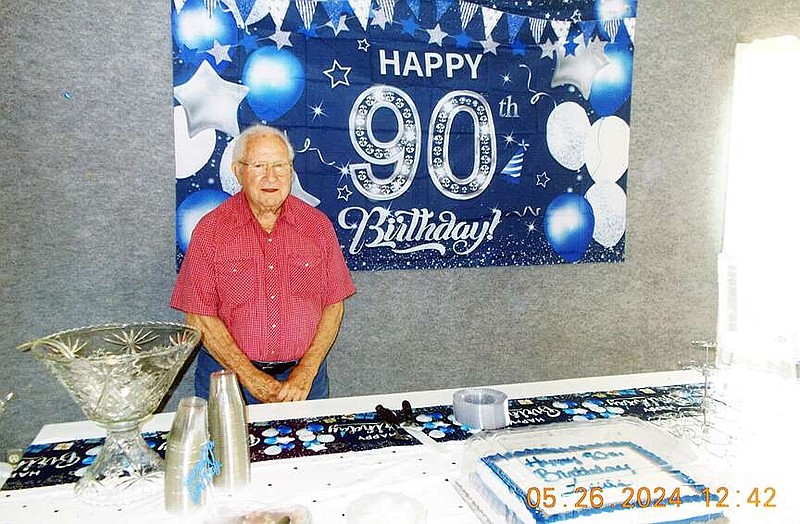 Submitted — Louis Bestgen was honored for his 90th birthday Sunday, May 26, 2024, at Centennial Hall on the Moniteau County Fairgrounds with a dinner and reception hosted by his children and their families.