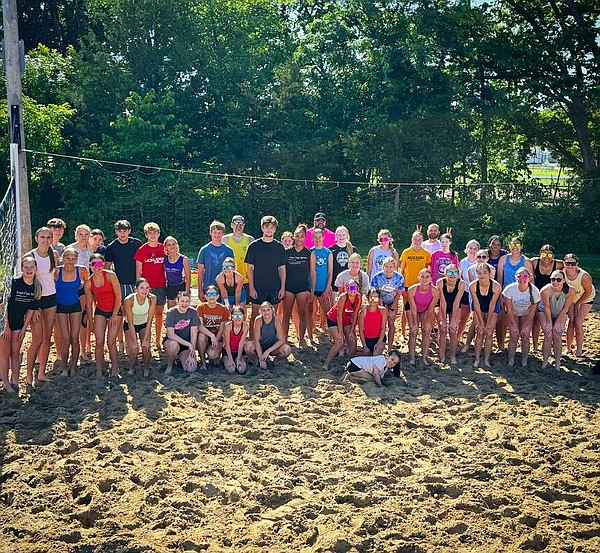 Rebel Volleyball, Holts Summit team up to rehabilitate sand volleyball