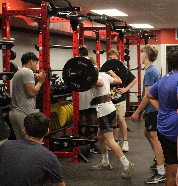 MCHS football team holds first day of practice