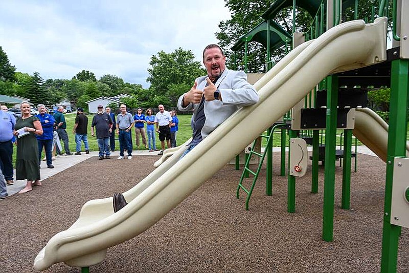 Cole County unveils new playground surfaces at Brooks Park | Jefferson ...