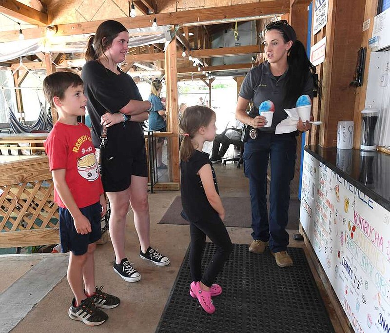 PHOTOS: Snow Cones with the Cops in Fayetteville | Northwest Arkansas ...