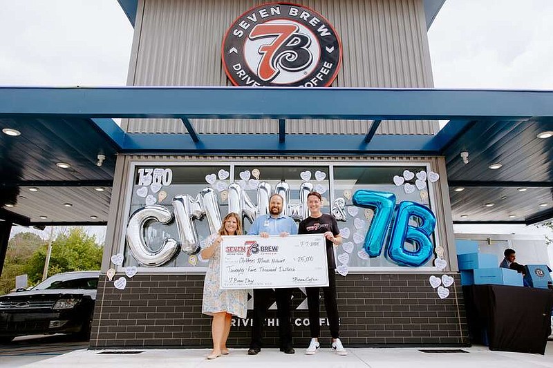 7 Brew, the Fayetteville-based drive-thru coffee concept, announced in a press release earlier this month the brand's partnership with Children's Miracle Network Hospitals with a $25,000 donation.

(Courtesy Photo/7 Brew)