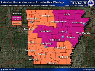 Hazardous heat forecast across all of state | Northwest Arkansas ...