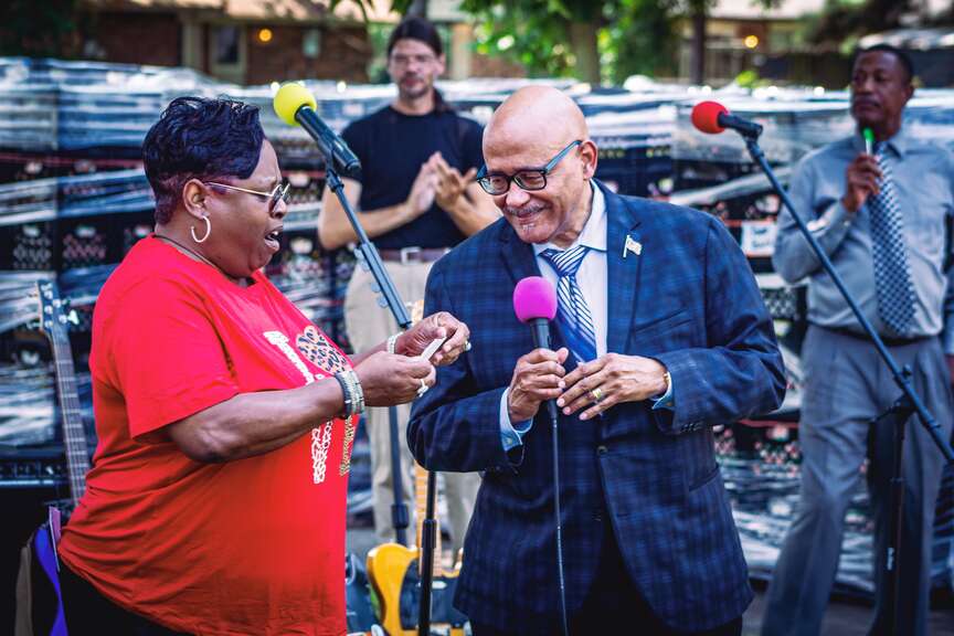 Community goes all out  for back-to-school event
