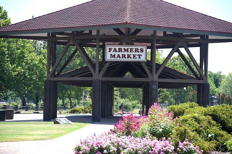 The Hot Springs Farmers and Artisans Market rents the pavilion at Transportation Depot from the city. (The Sentinel-Record/Donald Cross)