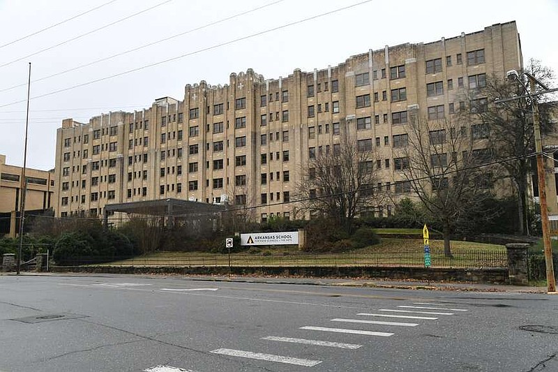 The former St. Joseph's Hospital complex on Whittington Avenue is shown. The hospital, rebranded as St. Joseph's Regional Health Center in May 1981 then St. Joseph's Mercy Health Center in September 2001, relocated to south Hot Springs in December 1991. (The Sentinel-Record/File)