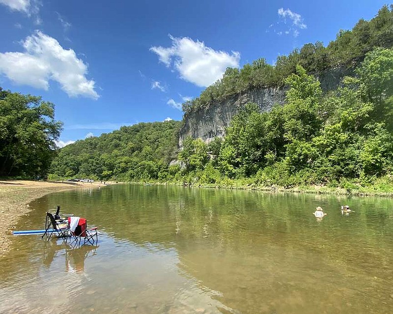 Tyler Bend Campground is nestled on the banks of the Buffalo National River. (The Sentinel-Record/Corbet Deary)