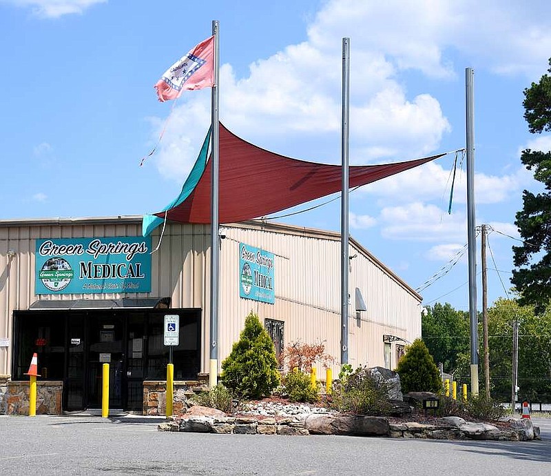 The Seneca Street location of Green Springs Medical, shown here on Monday, has been out of business since the Alcoholic Beverage Control Board of Directors upheld the revocation at a June 12 hearing. (The Sentinel-Record/Donald Cross)