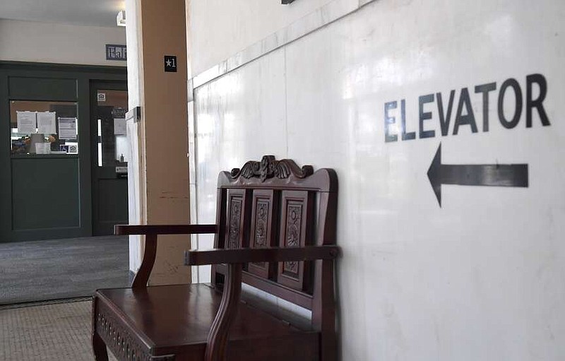 The elevator at Home Harbor senior apartments was repaired Friday after being out of service for several weeks. (The Sentinel-Record/Donald Cross)