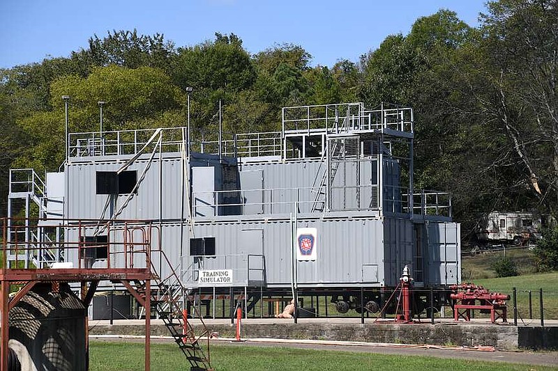 The Hot Springs Fire Department held its first in-house academy this summer at the Vernel Street training grounds. (The Sentinel-Record/Donald Cross)