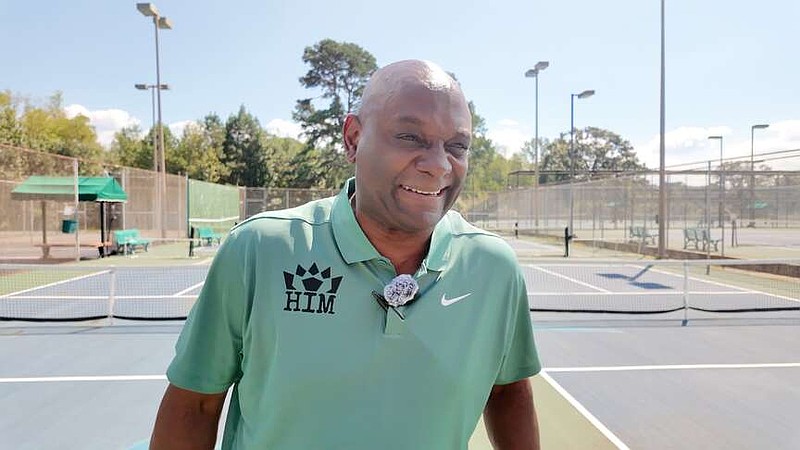 High Impact Movement President Amos Gray is pictured at the Hot Springs Country Club pickleball courts. The organization, along with the Oaklawn Rotary Club, will host the second annual Dink or Treat on Saturday and Sunday at HSCC. (The Sentinel-Record/Bryan Rice)