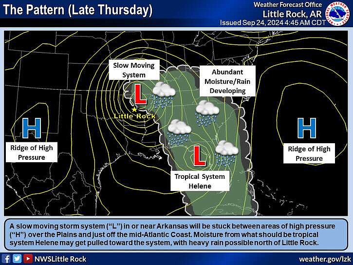 Tropical Storm Helene could bring heavy rain to parts of Arkansas | The ...
