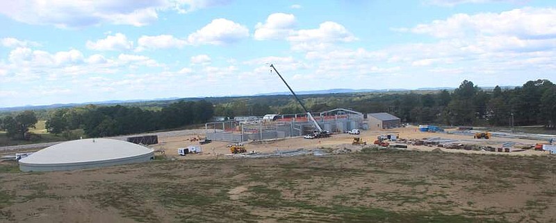 A screenshot shows an image taken from a work zone camera that streams images of the new Cozy Acres Road water treatment plant on the city's website. (Courtesy city of Hot Springs)