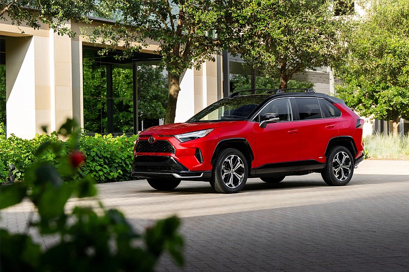 2025 Toyota Rav4 Plugin Hybrid in Supersonic Red. (Photo courtesy of Toyota)