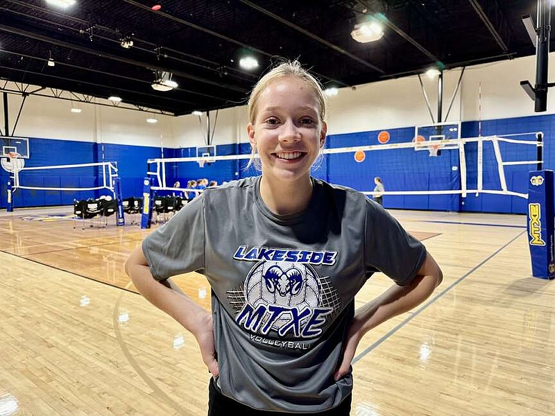 Lakeside MTXE Rams senior Claire Vance stands on the court at the Lakeside Junior High School gymnasium during practice on July 26. (The Sentinel-Record/Bryan Rice)