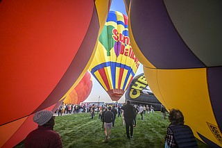 Magical' flotilla of hot air balloons take flight at international