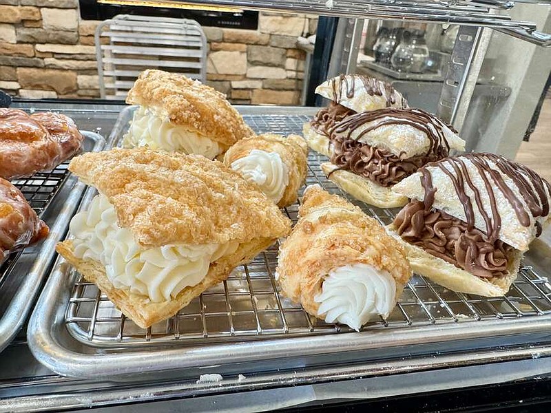 A selection of pastries at Debra's Bakery and More is shown. The shop offers sweet and savory breakfast items, as well as candy, cakes, and pies, owner Debra Kellar said. (The Sentinel-Record/Bryan Rice)