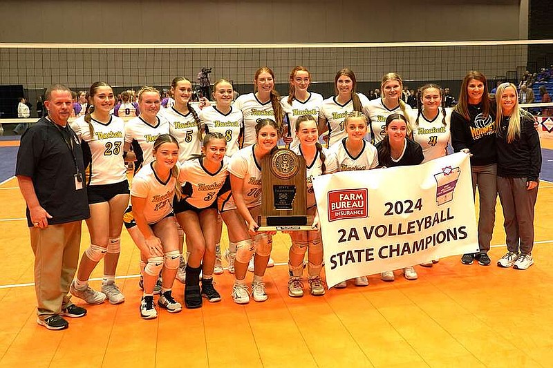 Hackett Lady Hornets dominate for Class 2A state volleyball ...