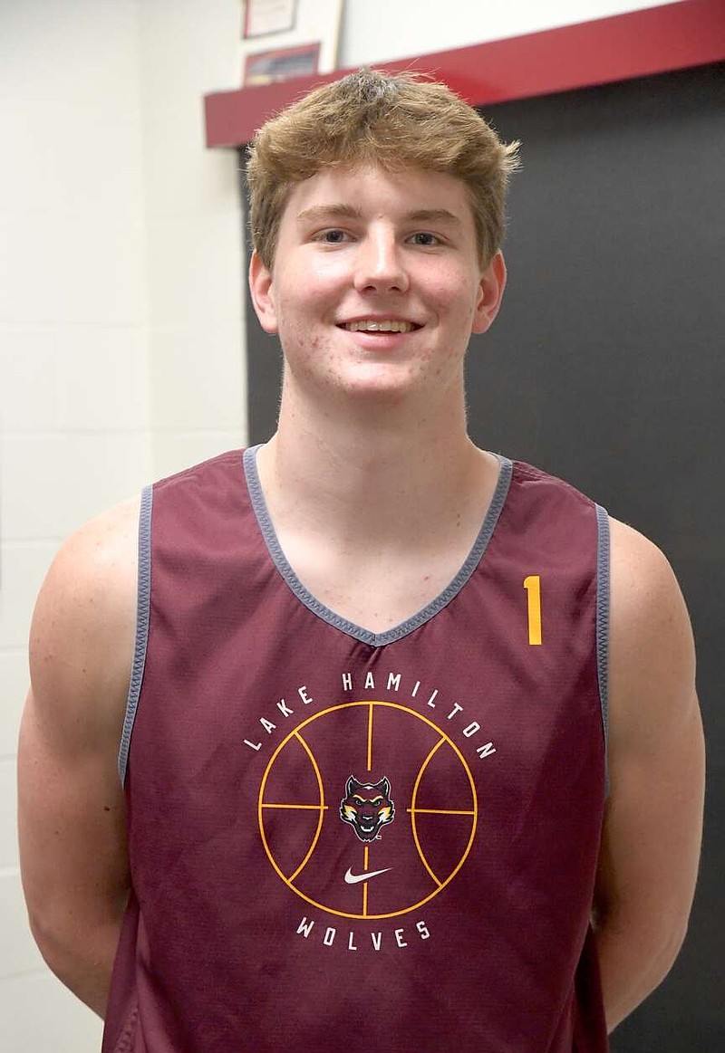 Lake Hamilton senior shooting guard Nate Vance is pictured on campus. (The Sentinel-Record/Donald Cross)