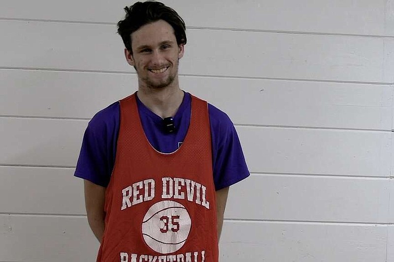 Mountain Pine senior basketball player Jakob Walpole is shown on campus recently. (The Sentinel-Record/Thomas Buckman)