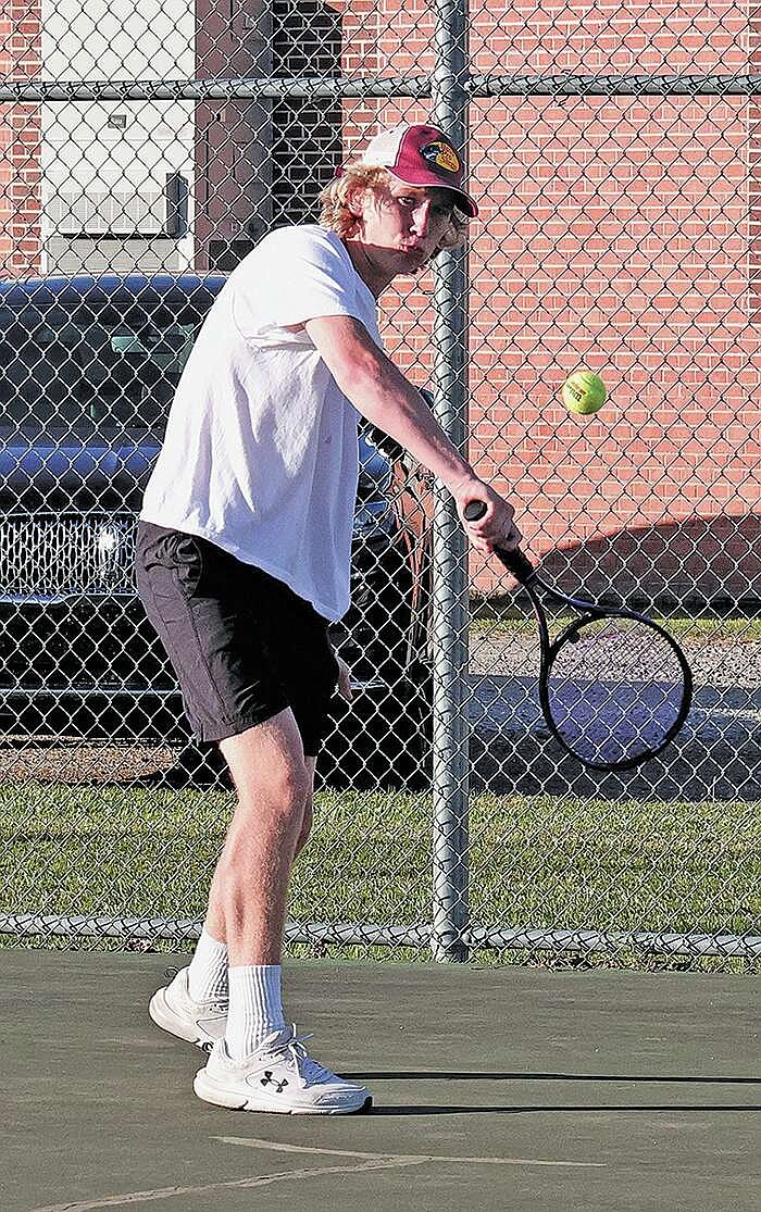 Smackover senior tennis standout Parker Evans is a finalist for Fall Sports Male Athlete of the Year. Penny Chanler/Special to the News-Times