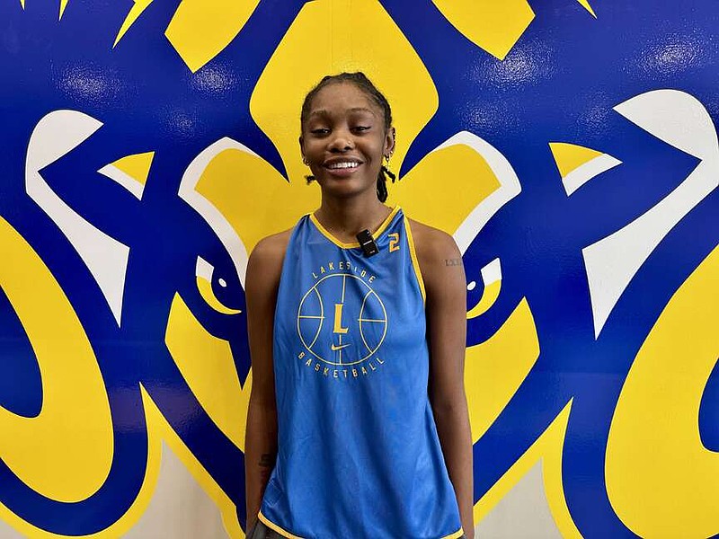 Lakeside senior guard Zakoria Wilson stands in the Ram Room at Lakeside Sports Complex on Nov. 11 before basketball practice. (The Sentinel-Record/Bryan Rice)