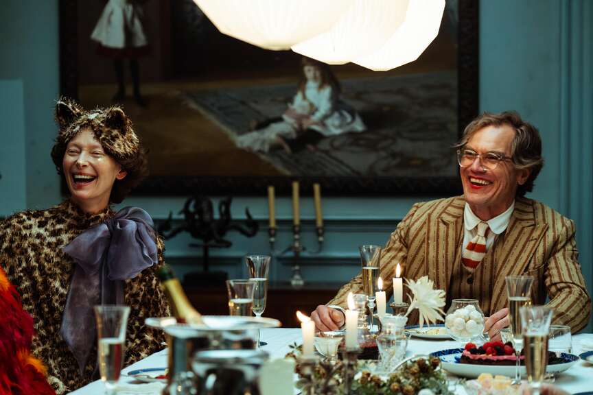 Tilda Swinton and Michael Shannon in “The End.” MUST CREDIT: Felix Dickinson/Neon