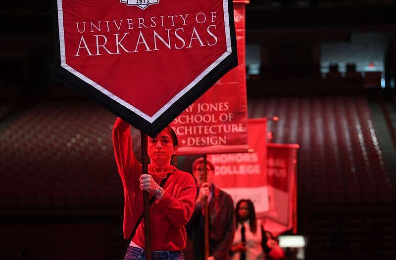 Photos: Ua Fall Commencement Setup In Fayetteville 