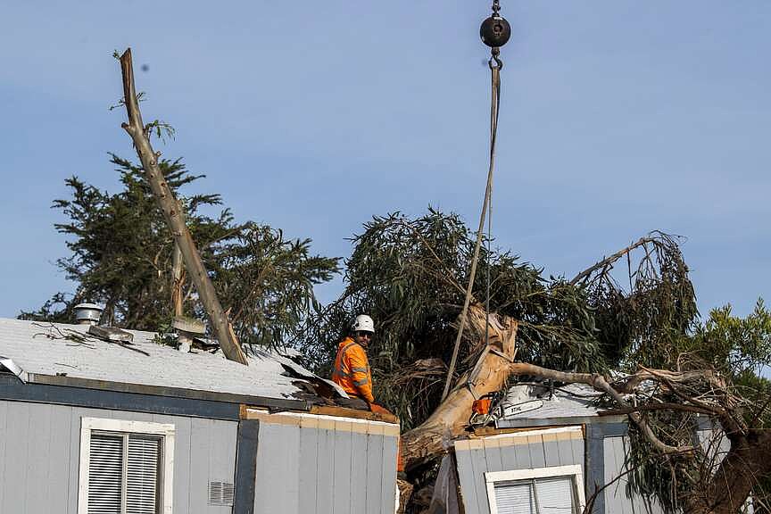 Tornado in California as storms across US bring heavy snow, dangerous