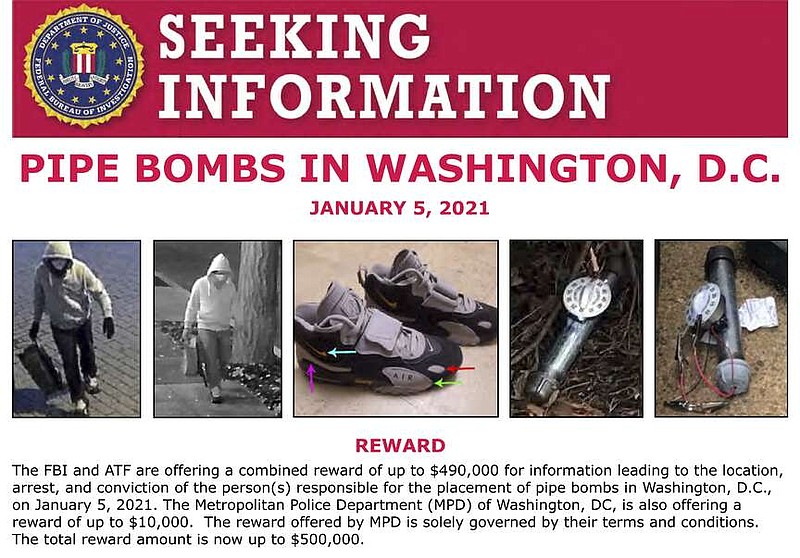 FBI seeking tips on Jan. 6 bomb planter | The Arkansas Democrat 