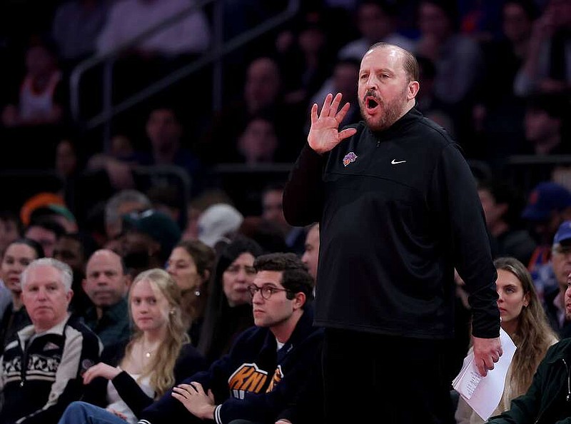 In this file photo, coach Tom Thibodeau of the New York Knicks directs his team during the first half of the quarterfinal game of the Emirates NBA Cup at Madison Square Garden on Dec. 11, 2024, in New York City. (Elsa/Getty Images/TNS)