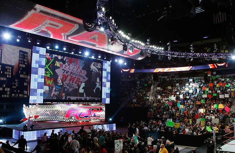 The WWE Monday night "Raw" show at the Thomas & Mack Center on Aug. 24, 2009, in Las Vegas. (Ethan Miller/Getty Images/TNS)