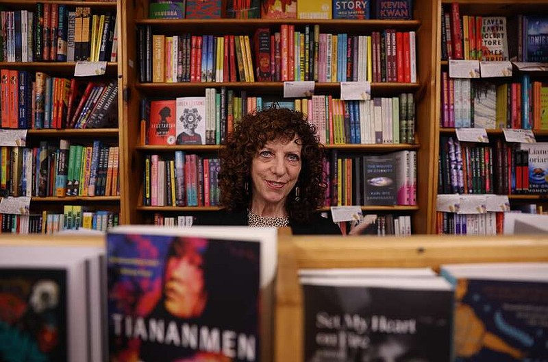 Portrait of longtime book critic Donna Seaman (cq) at Women & Children First bookstore in Chicago's Andersonville neighborhood on Thursday, Nov. 21, 2024.  (Chris Sweda/Chicago Tribune/TNS)