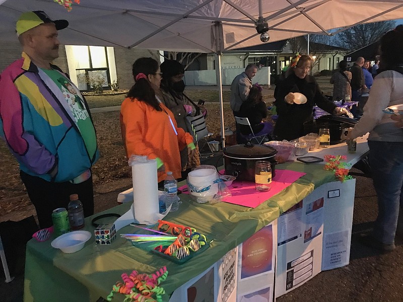 Contestants participate in the Texarkana Homeless Coalition's 10th annual Bridge City Chili Cook-Off fundraiser on Friday, Jan. 27, 2023, in Texarkana, Arkansas. The 2025 cook-off is scheduled for Friday, Jan. 24, behind the Lofts at the Grim on Pine Street in Texarkana, Texas. (Staff file photo by Greg Bischof)