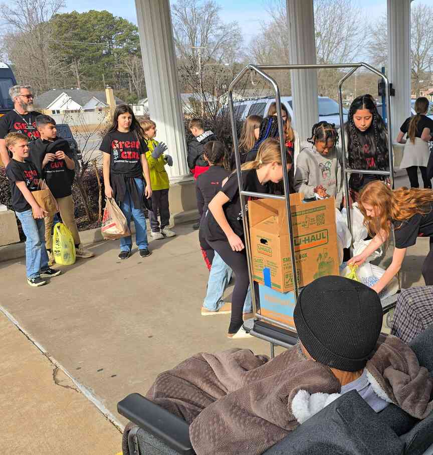 Children share joy at nursing home