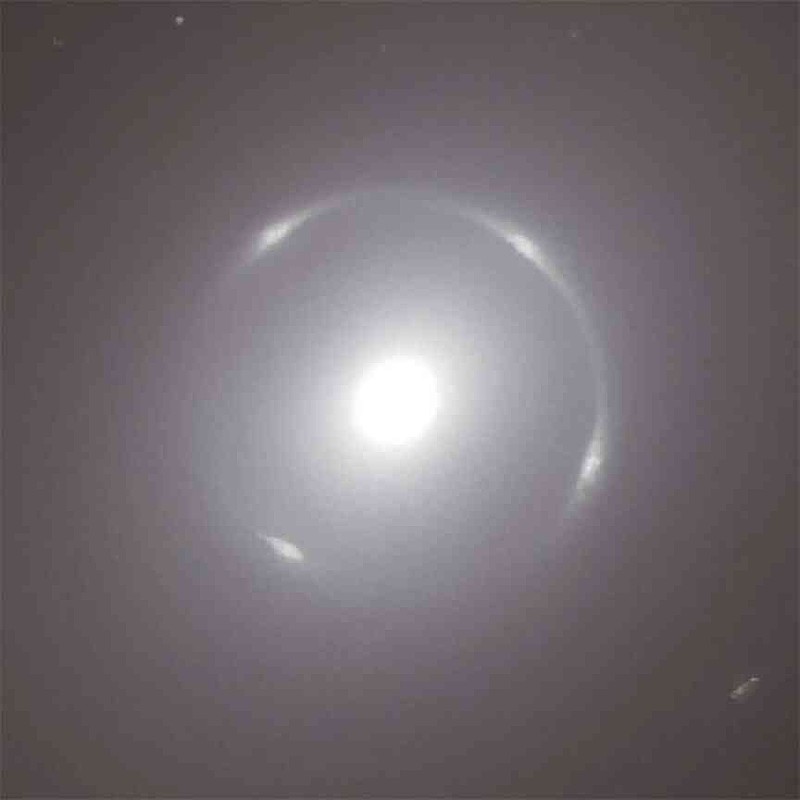 Light Rings Space Space telescope spots rare ‘Einstein ring’ of light around galaxy ...
