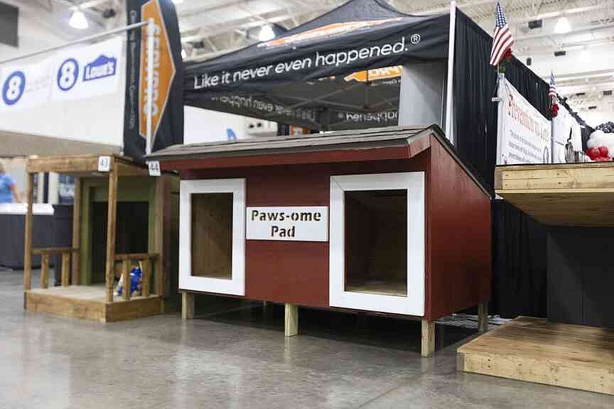 Local high school students compete in doghouse building competition at ...
